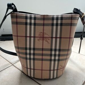 Burberry Haymarket Bucket Bag